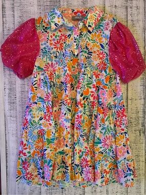 blue b. Collection Adorable Floral Dress— Multicolor